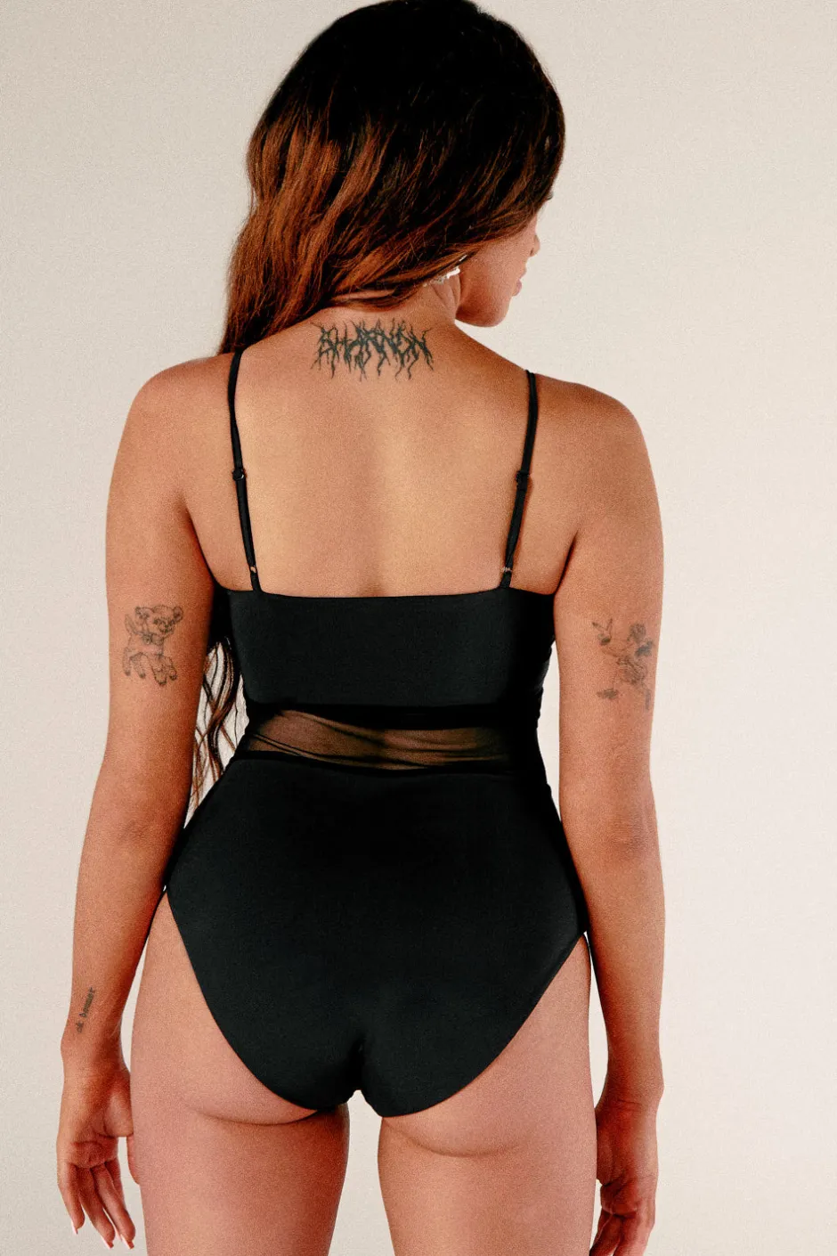 Body & Jumpsuits*CXIX Baddies Mesh Bodysuit - Black