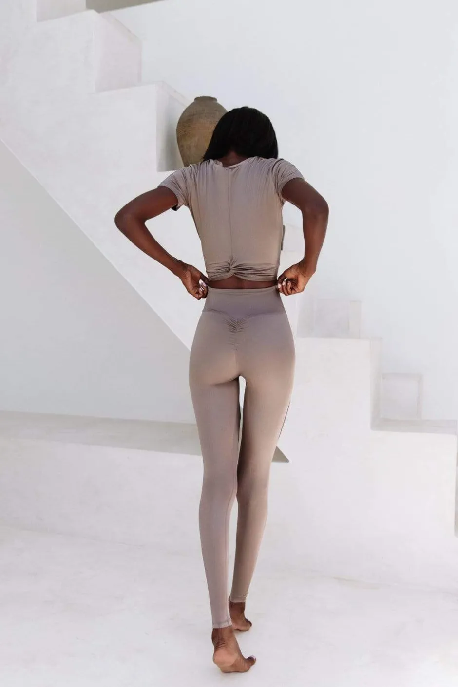 Leggings & Bikers*CXIX Confession Garter Leggings - Bronzed