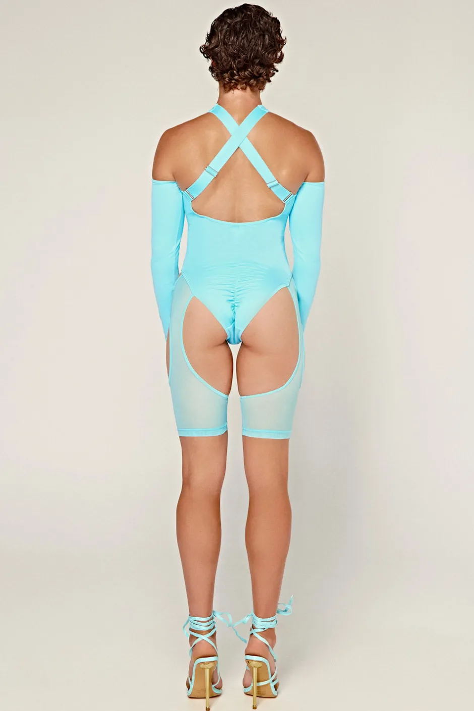 Body & Jumpsuits*CXIX Dollhaus Mesh Bodysuit - Blue