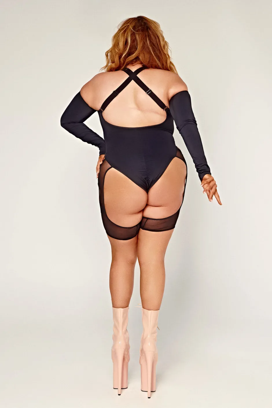 Body & Jumpsuits*CXIX Dollhaus Mesh Bodysuit - Black