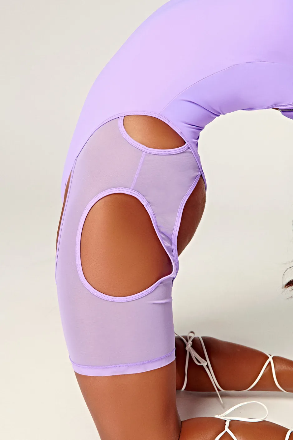 Body & Jumpsuits*CXIX Dollhaus Mesh Bodysuit - Purple