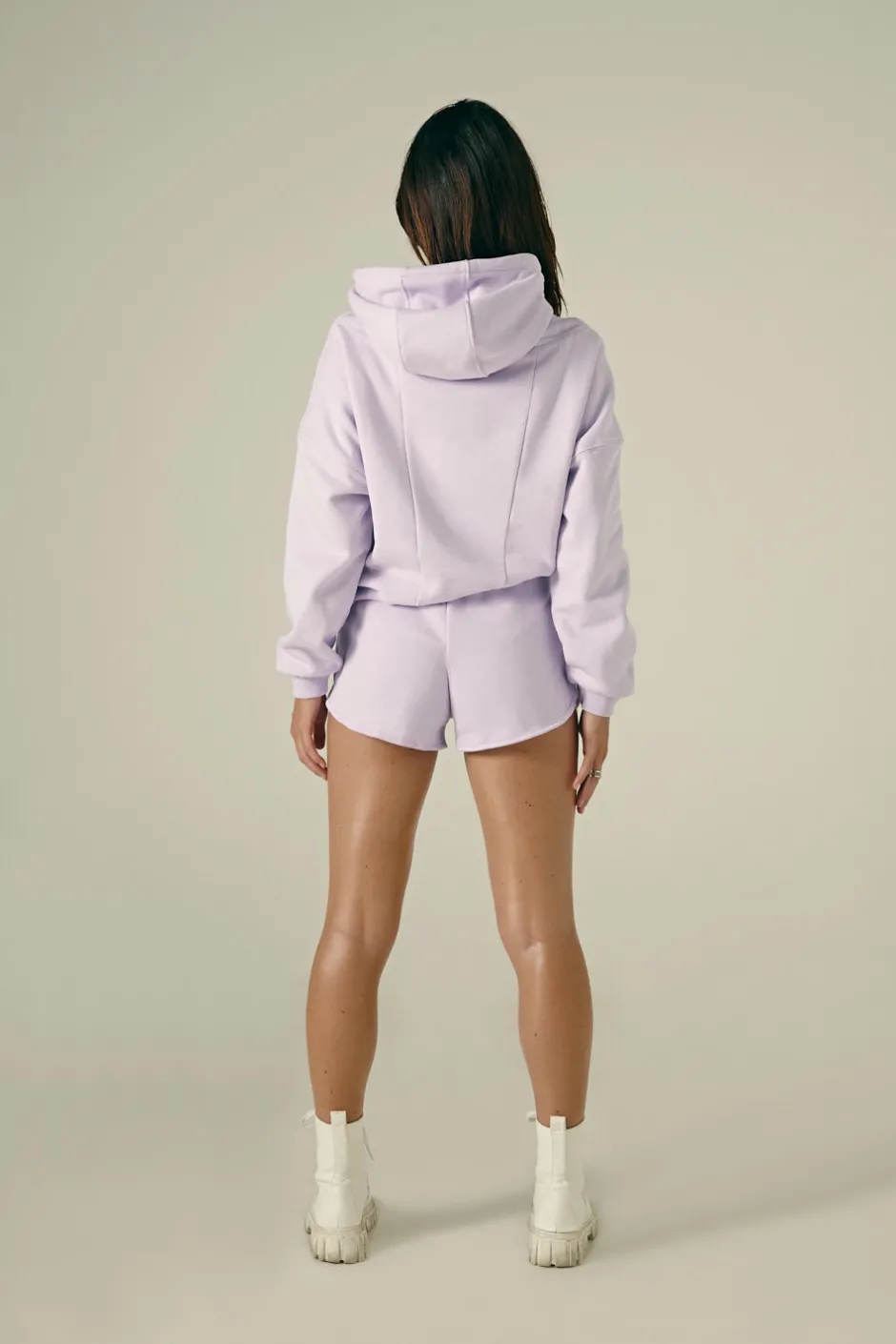 Joggers & Jumpers*CXIX Droptop Zip Hoodie - Lilac