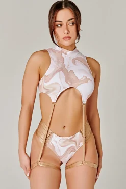Tees & Tops*CXIX Garter Top - Stoned