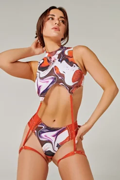 Tees & Tops*CXIX Garter Top - Trippin