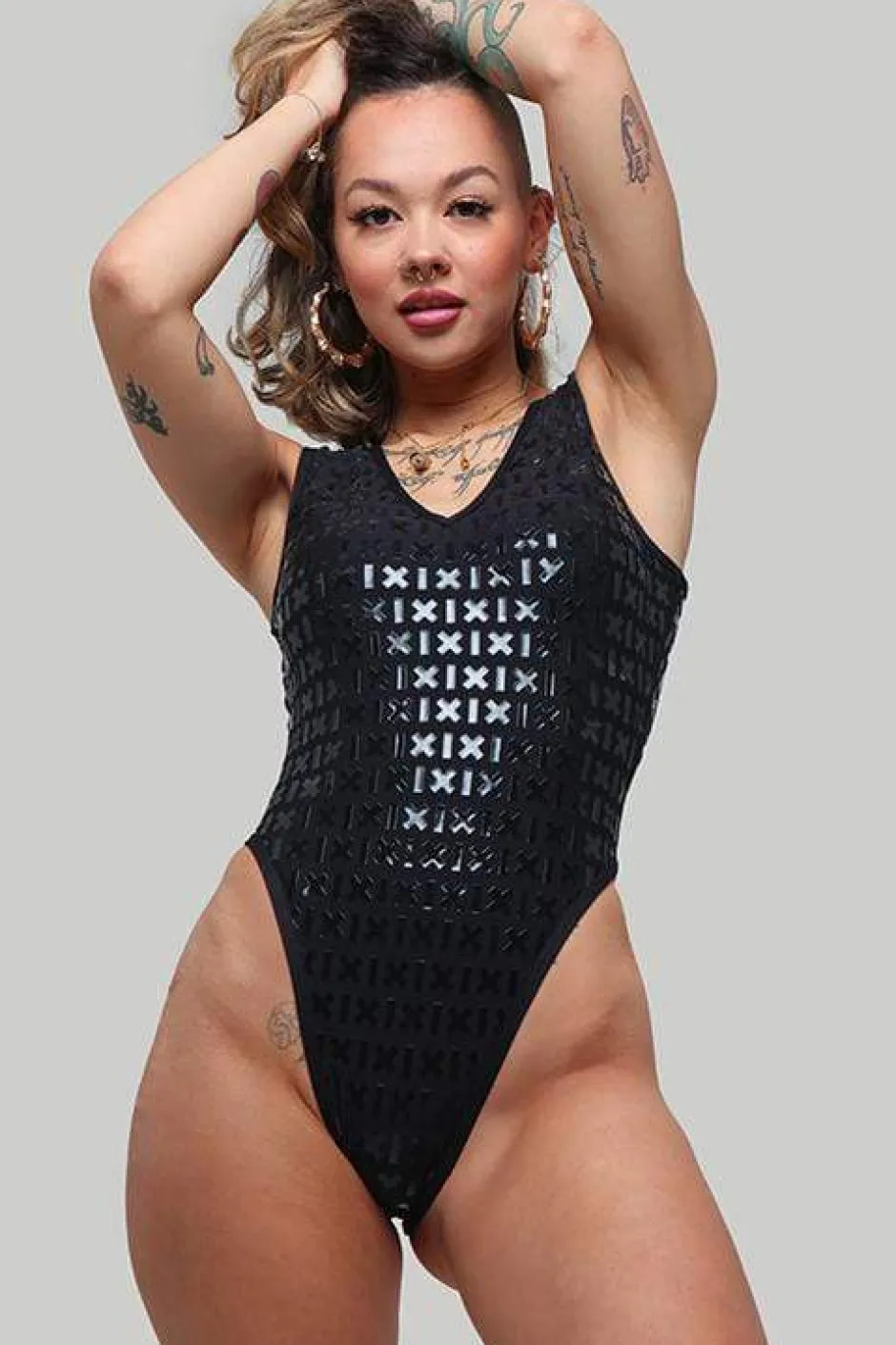 Gecko Grip™ Apparel*CXIX Gecko Grip™ Bodysuit: Black