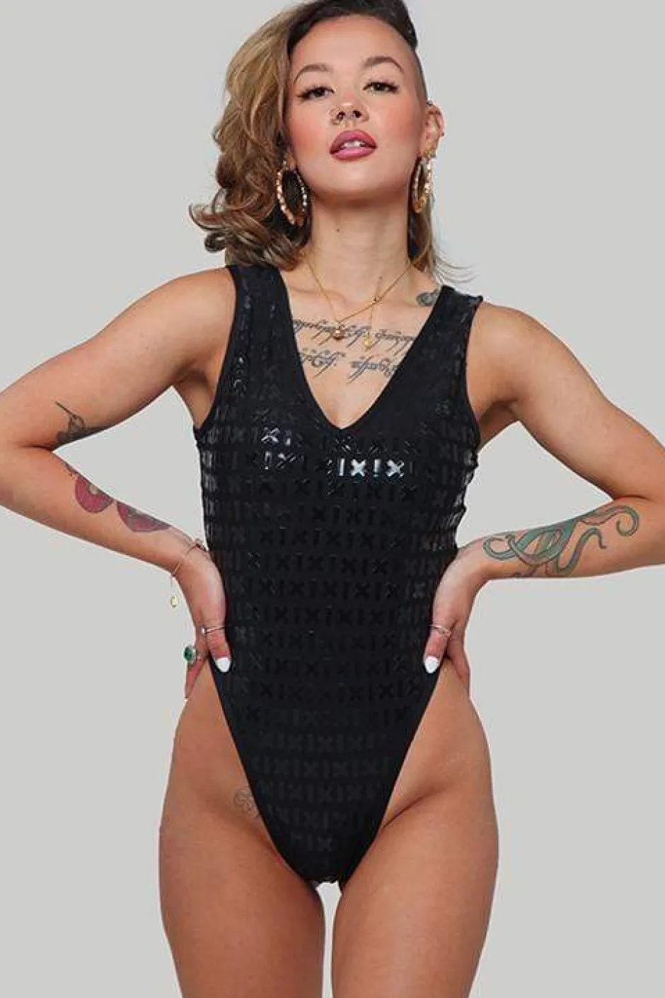Gecko Grip™ Apparel*CXIX Gecko Grip™ Bodysuit: Black