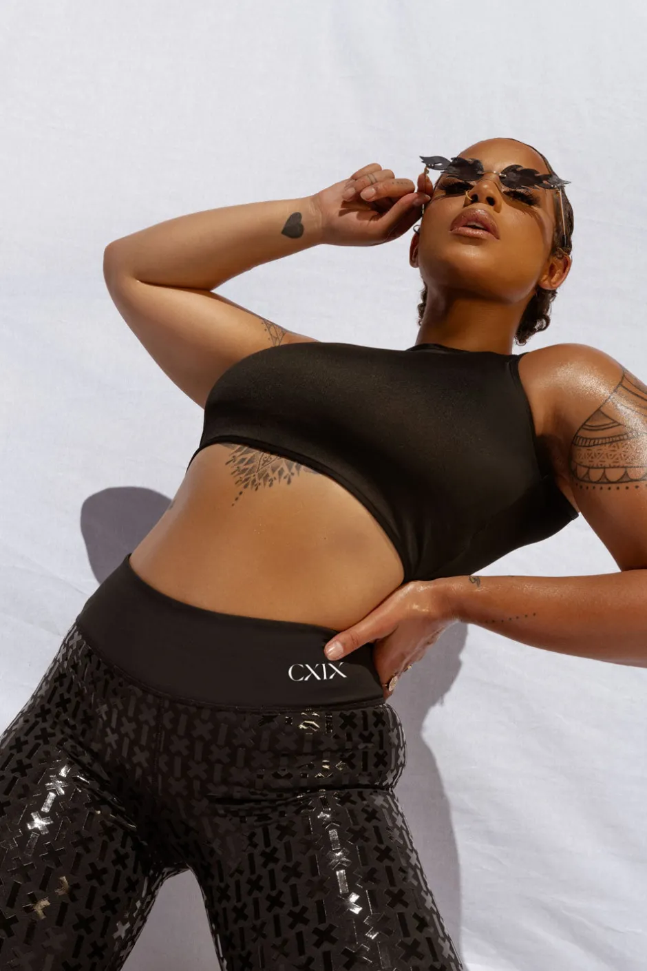 Leggings & Bikers*CXIX Gecko Grip™ Leggings: Black