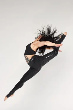 Leggings & Bikers*CXIX Gecko Grip™ Leggings: Black Waistband Grip