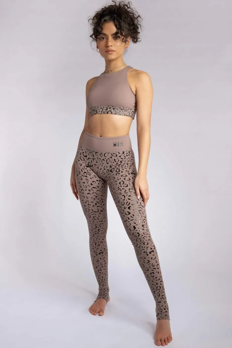 Gecko Grip™ Apparel*CXIX Gecko Grip™ Leggings: Dusky Leopard