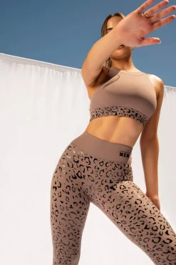 Leggings & Bikers*CXIX Gecko Grip™ Leggings: Dusky Leopard