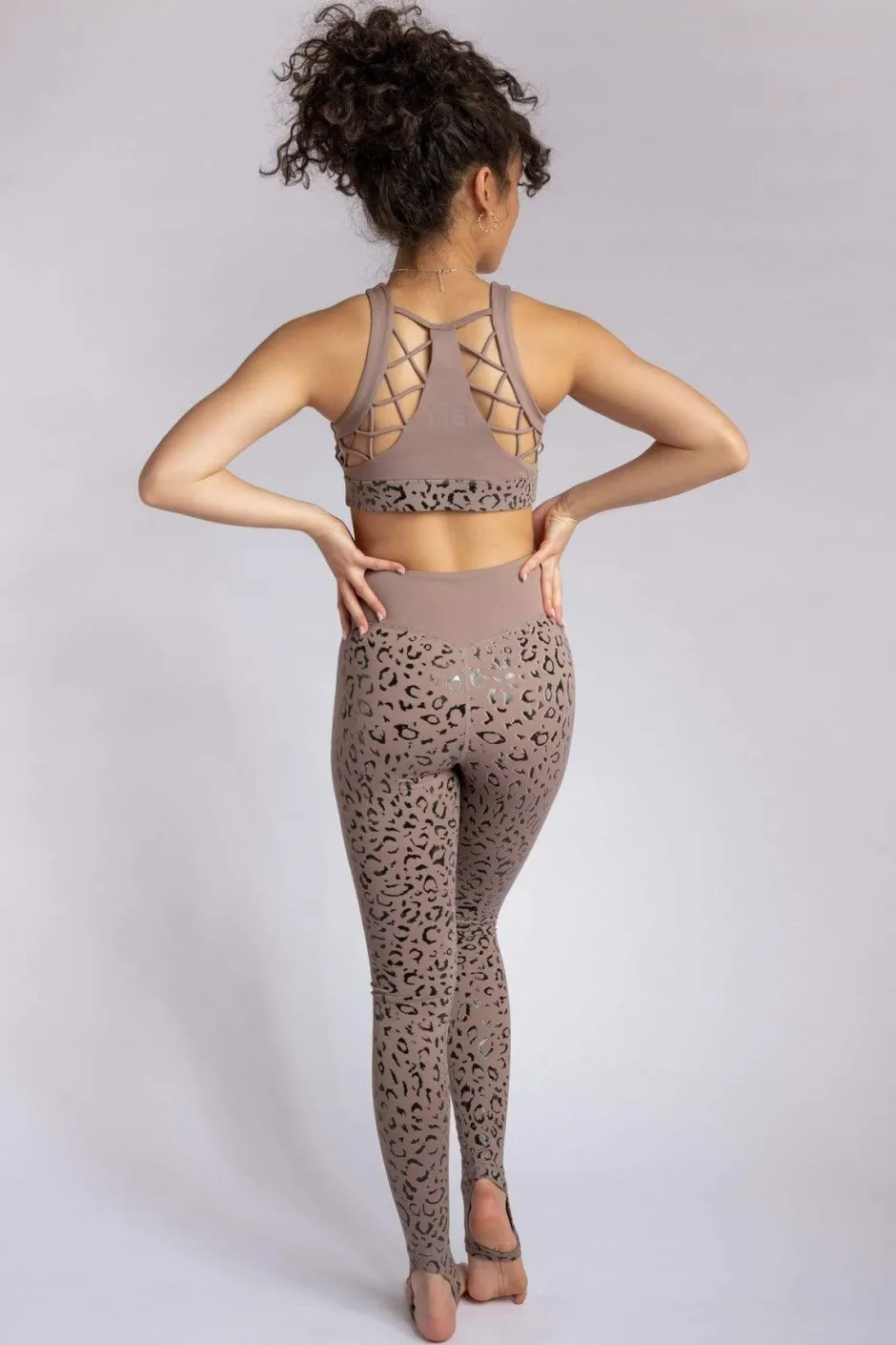 Leggings & Bikers*CXIX Gecko Grip™ Leggings: Dusky Leopard