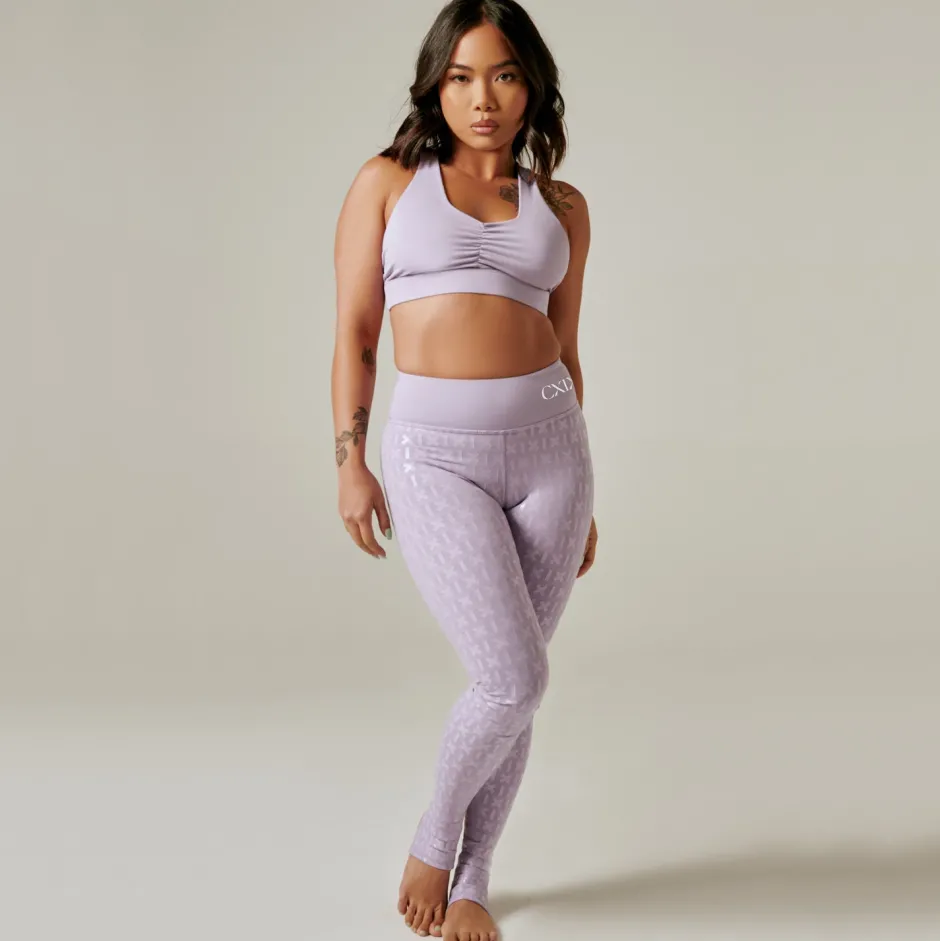 High Waisted Bottoms*CXIX Gecko Grip™ Leggings: Lilac