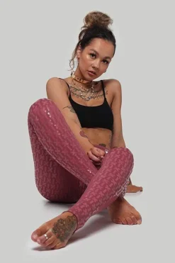 Leggings & Bikers*CXIX Gecko Grip™ Leggings: Mauve