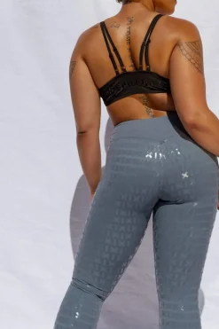 Leggings & Bikers*CXIX Gecko Grip™ Leggings: Steel Blue