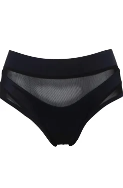 High Waisted Bottoms*CXIX Goddess High Waisted Bottoms - Black With Black Mesh