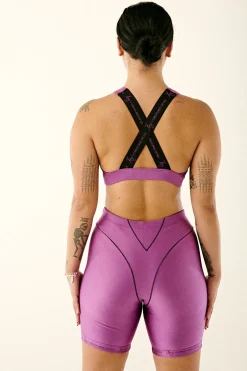 Tees & Tops*CXIX Haley Crossover Sports Bra - Purple