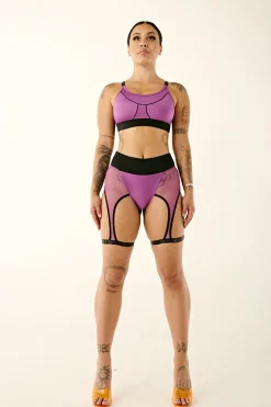 Tees & Tops*CXIX Haley Scoop Neck Sports Bra - Purple