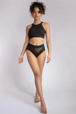 High Waisted Bottoms*CXIX High Waisted Bottoms - Black Croc