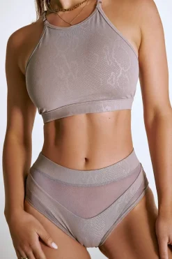 High Waisted Bottoms*CXIX High Waisted Bottoms - Lilac Snake