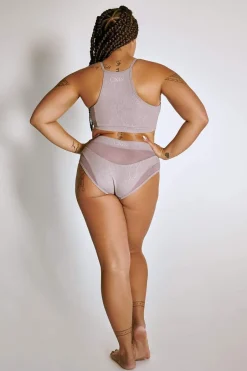 High Waisted Bottoms*CXIX High Waisted Bottoms - Lilac Snake