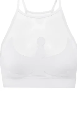 Tees & Tops*CXIX I S I S Goddess Halter Top - White With White Mesh