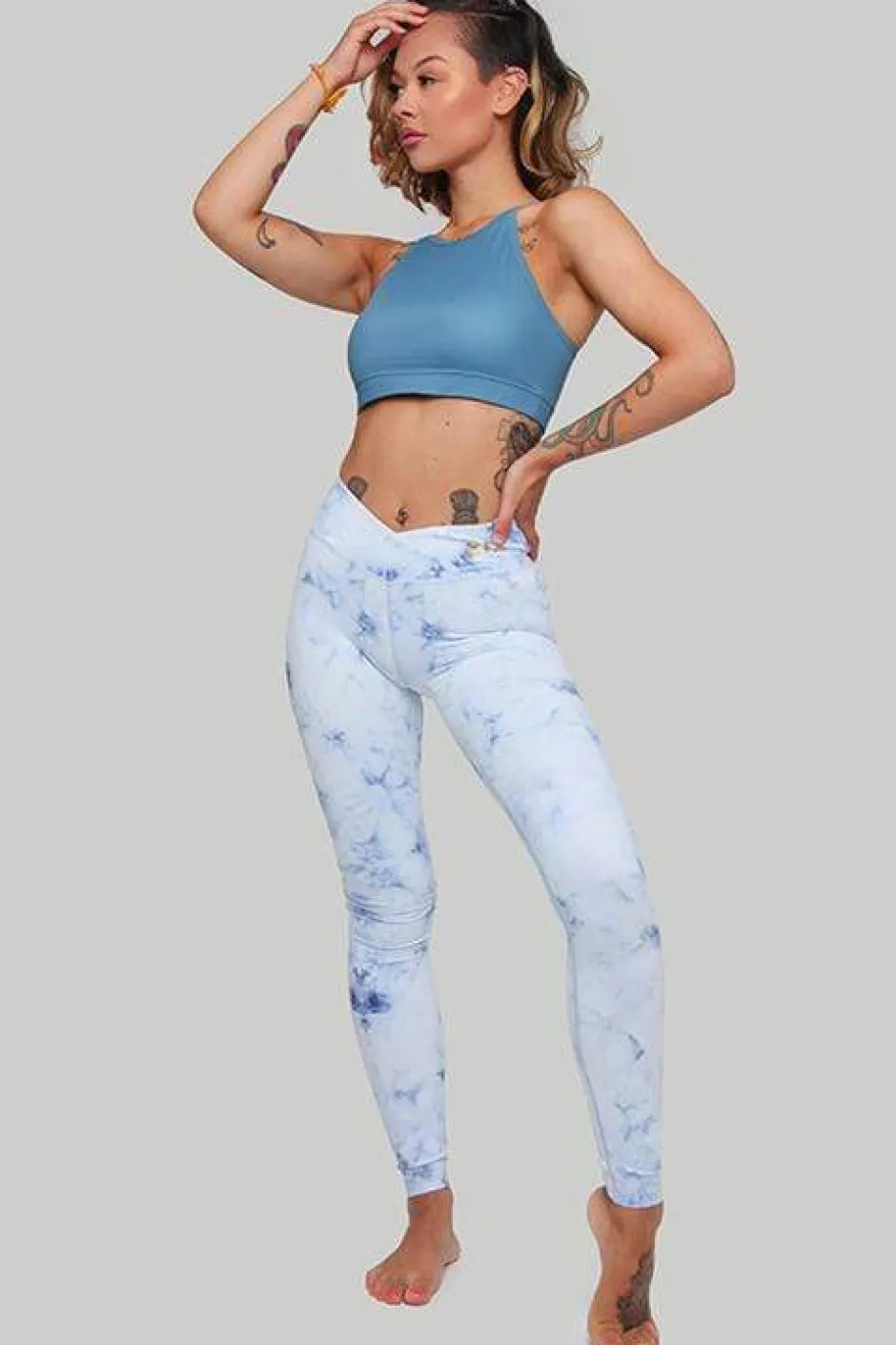 Leggings & Bikers*CXIX Leggings: Frosted Marble