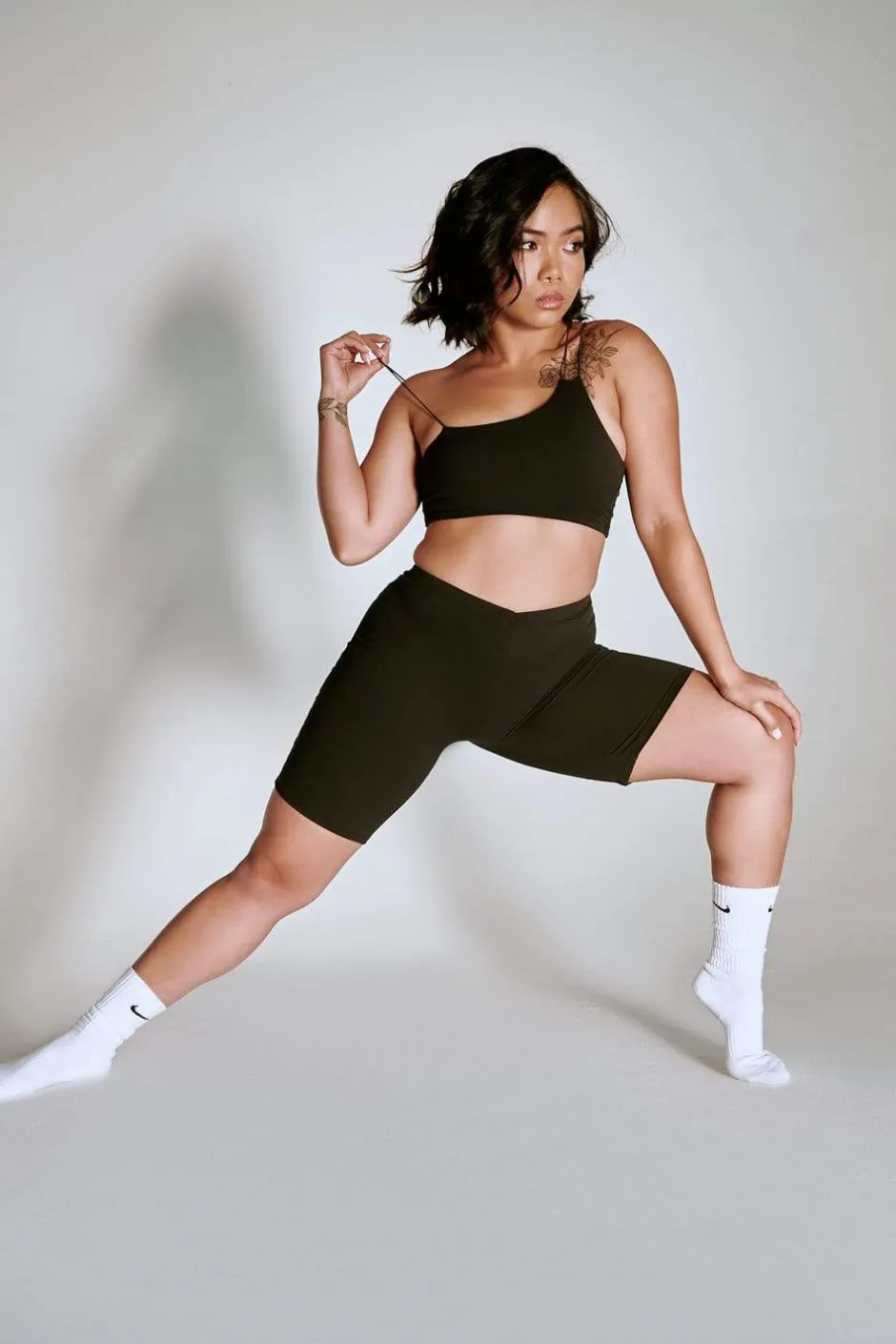 Leggings & Bikers*CXIX Luxlounge Biker Shorts - Black