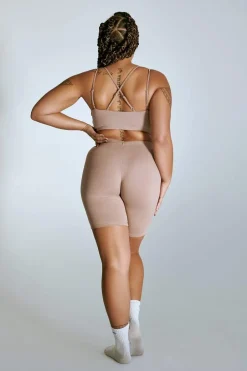 Leggings & Bikers*CXIX Luxlounge Biker Shorts - Taupe