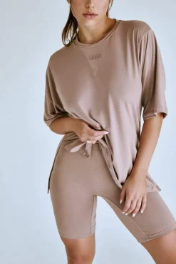 Tees & Tops*CXIX Luxlounge Oversized T-Shirt - Taupe