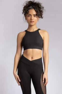 Tees & Tops*CXIX Nyx Top - Black Croc