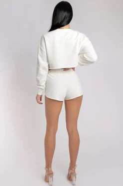 Joggers & Jumpers*CXIX Off-Duty Short - Ecru