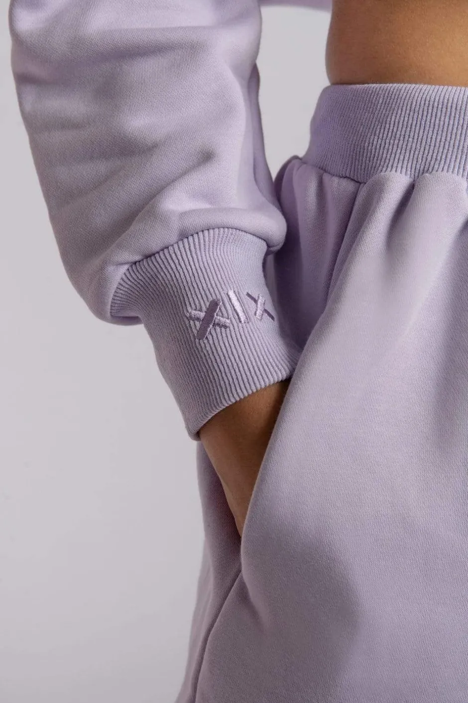 Joggers & Jumpers*CXIX Oversized Cropped Jumper - Lilac