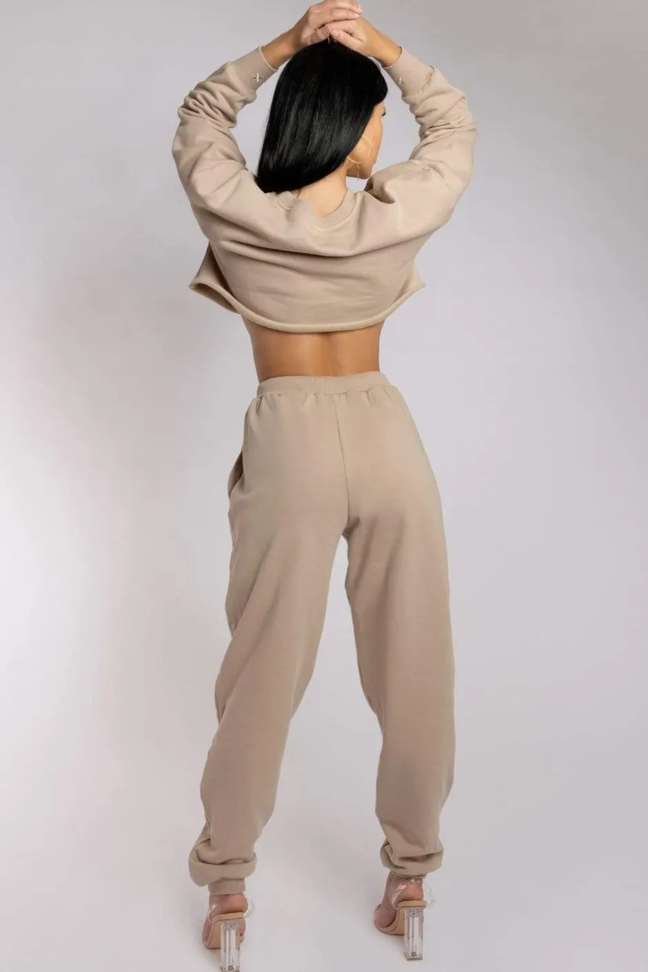 Joggers & Jumpers*CXIX Oversized Jogger Bottoms - Fawn