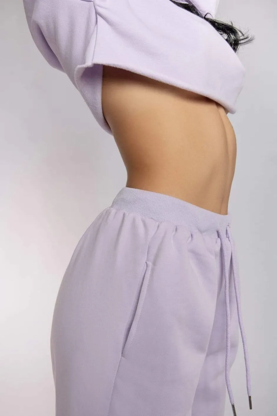 Joggers & Jumpers*CXIX Oversized Jogger Bottoms - Lilac