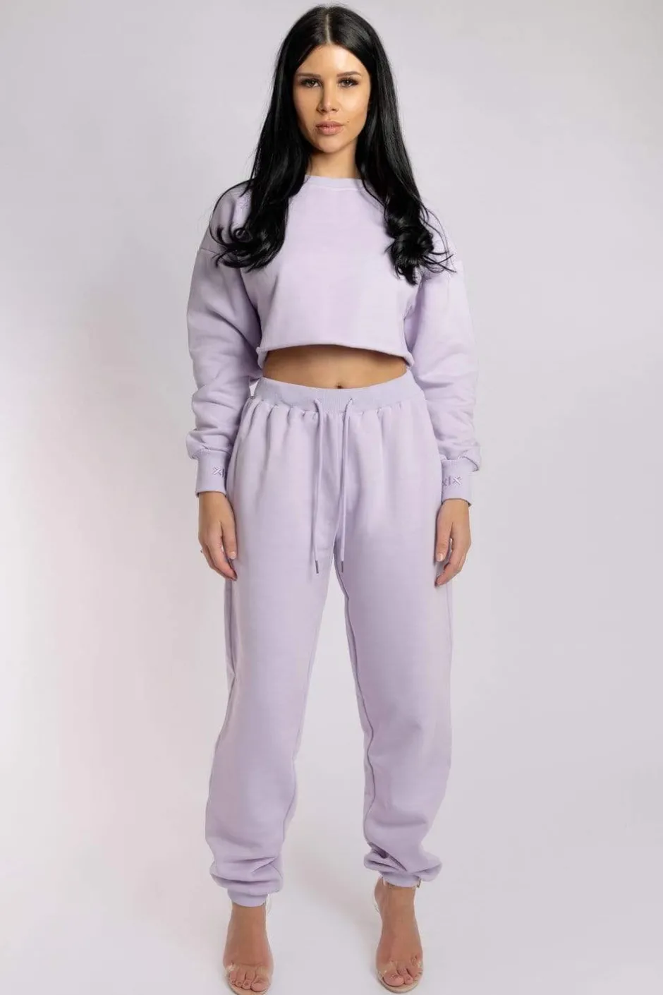 Joggers & Jumpers*CXIX Oversized Jogger Bottoms - Lilac