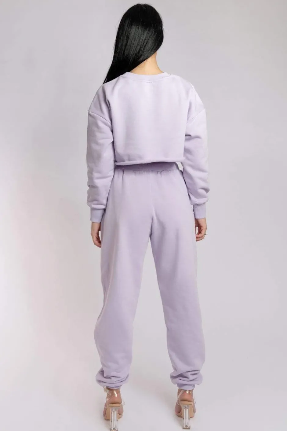 Joggers & Jumpers*CXIX Oversized Jogger Bottoms - Lilac