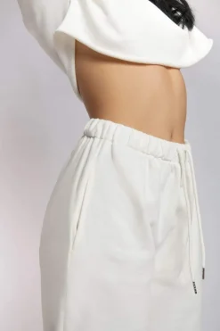 Joggers & Jumpers*CXIX Oversized Jogger Bottoms - Ecru