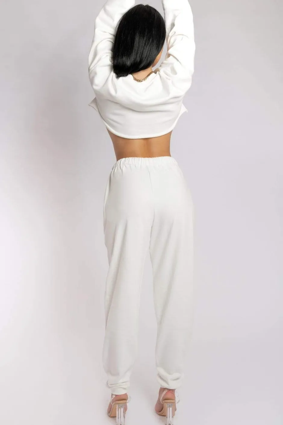 Joggers & Jumpers*CXIX Oversized Jogger Bottoms - Ecru