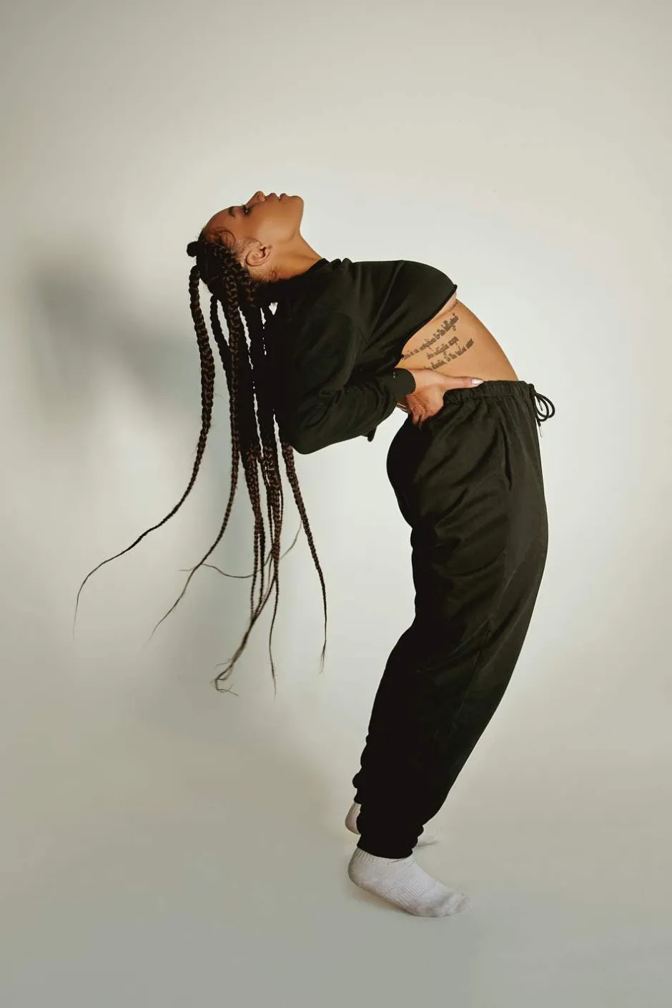 Joggers & Jumpers*CXIX Oversized Jogger Bottoms - Black