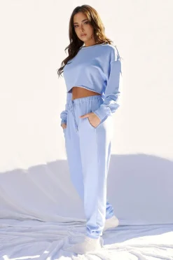 Joggers & Jumpers*CXIX Oversized Jogger Bottoms - Powder Blue
