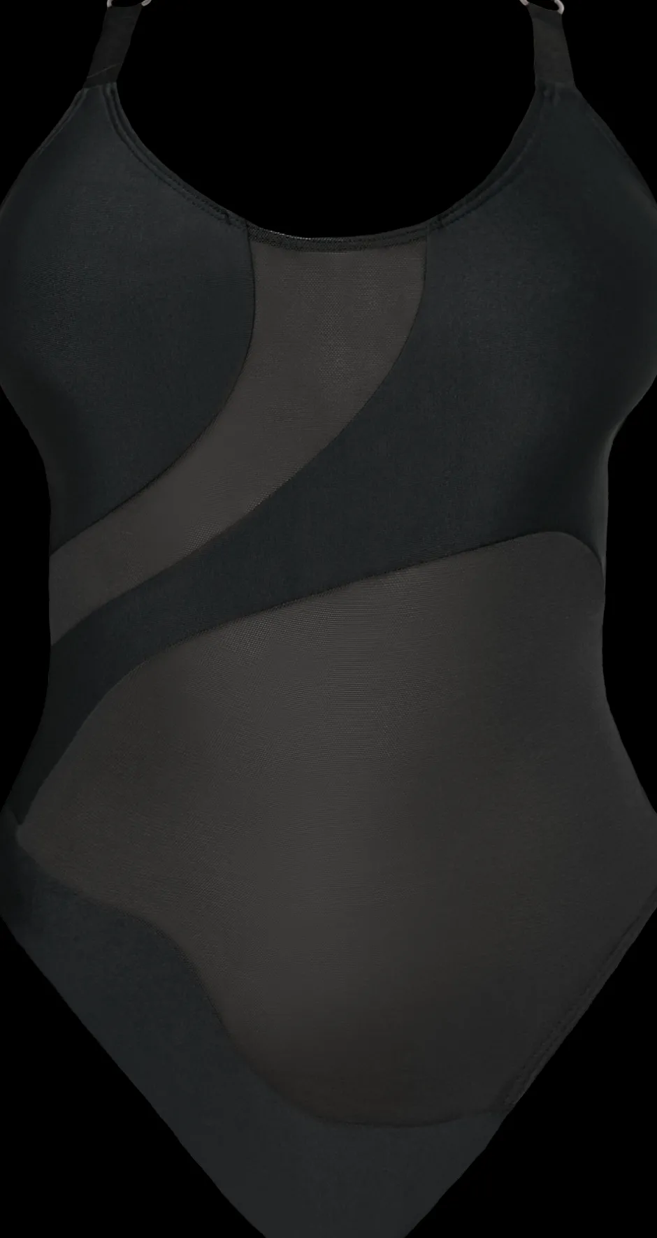 Body & Jumpsuits*CXIX Silhouette One-Piece Body Suit - Black With Black