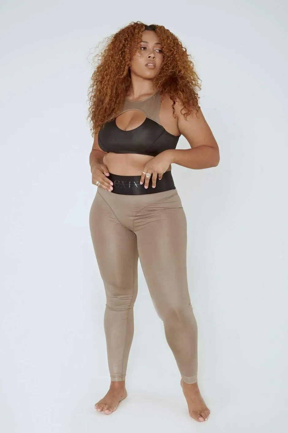 Leggings & Bikers*CXIX Snatched Leggings - Mink