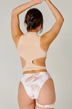 Tees & Tops*CXIX Solo Garter Top - Stoned