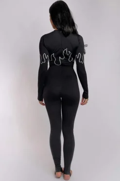 Body & Jumpsuits*CXIX Stay Fire Jumpsuit - Black & White