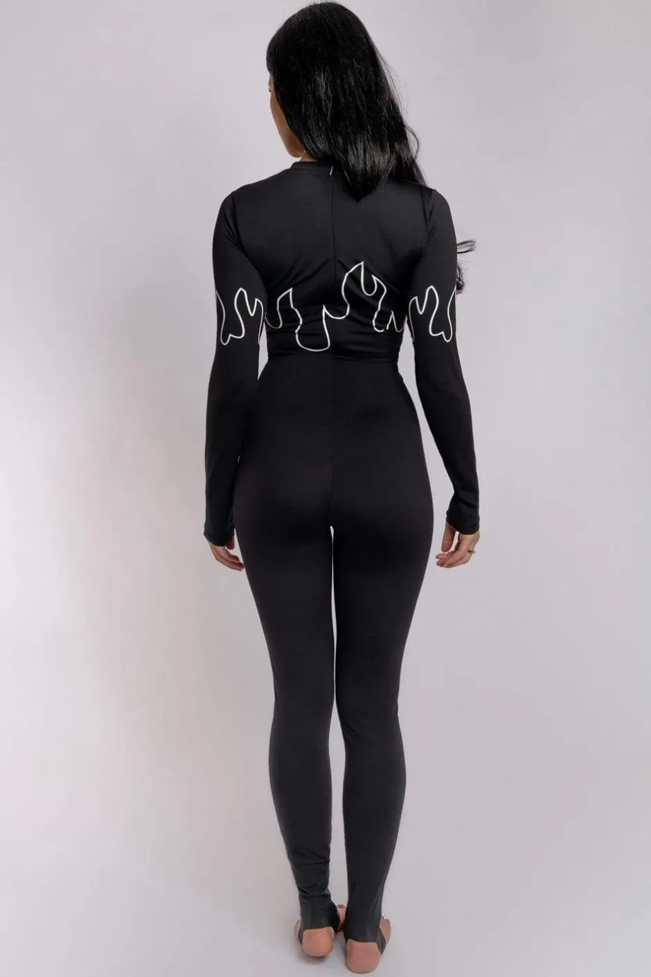 Body & Jumpsuits*CXIX Stay Fire Jumpsuit - Black & White