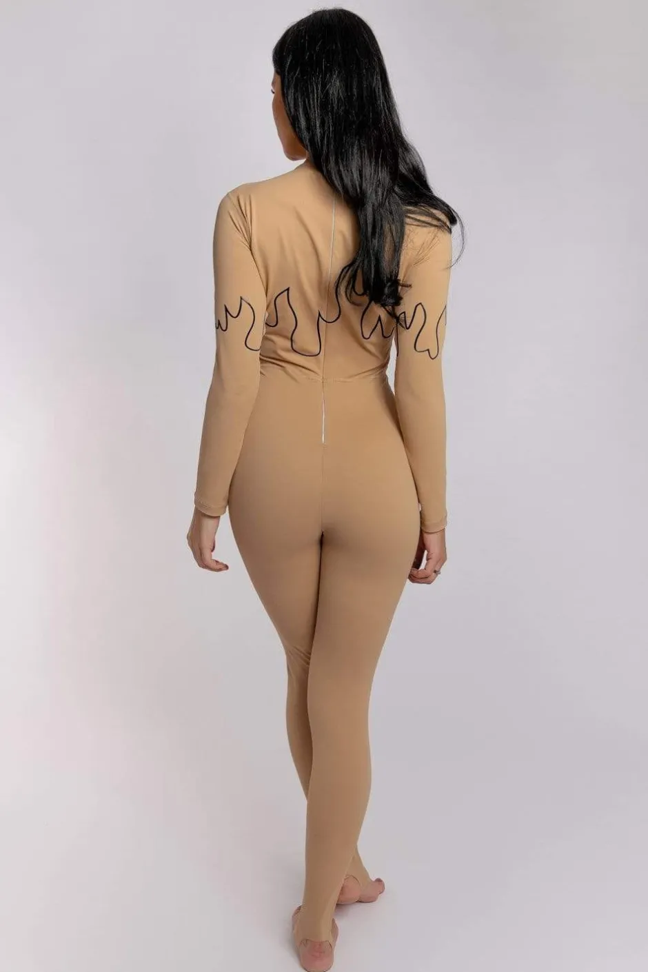 Body & Jumpsuits*CXIX Stay Fire Jumpsuit - Sand & Black