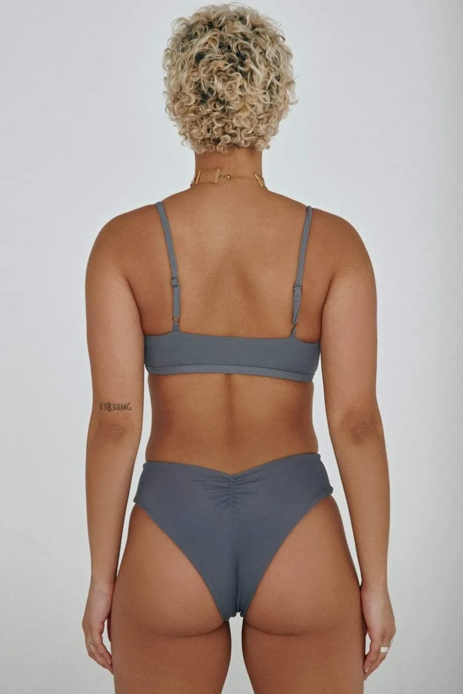 Cheeky Bottoms*CXIX The Hills Bottoms - Ribbed Dark Grey