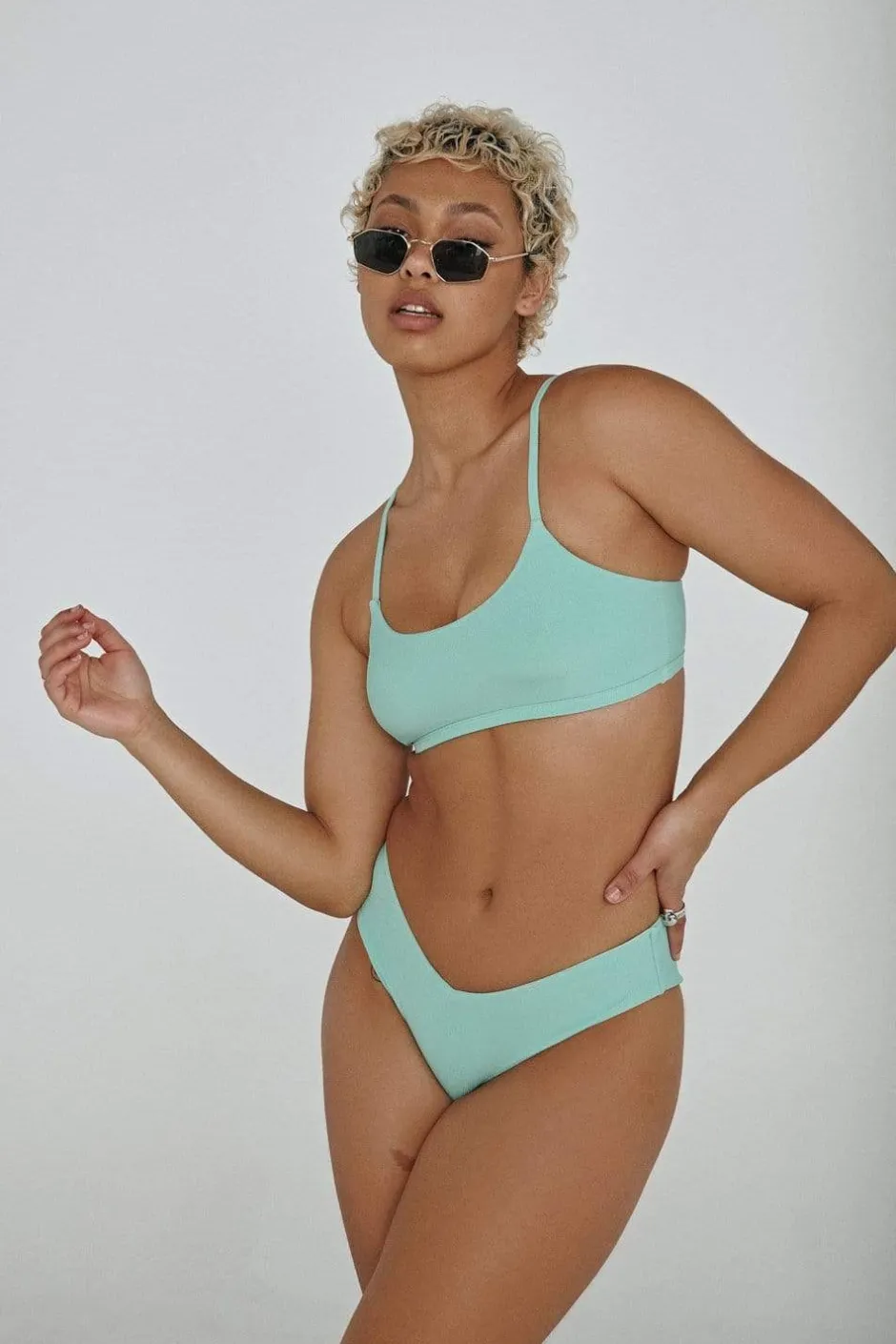 Cheeky Bottoms*CXIX The Hills Bottoms - Ribbed Mint