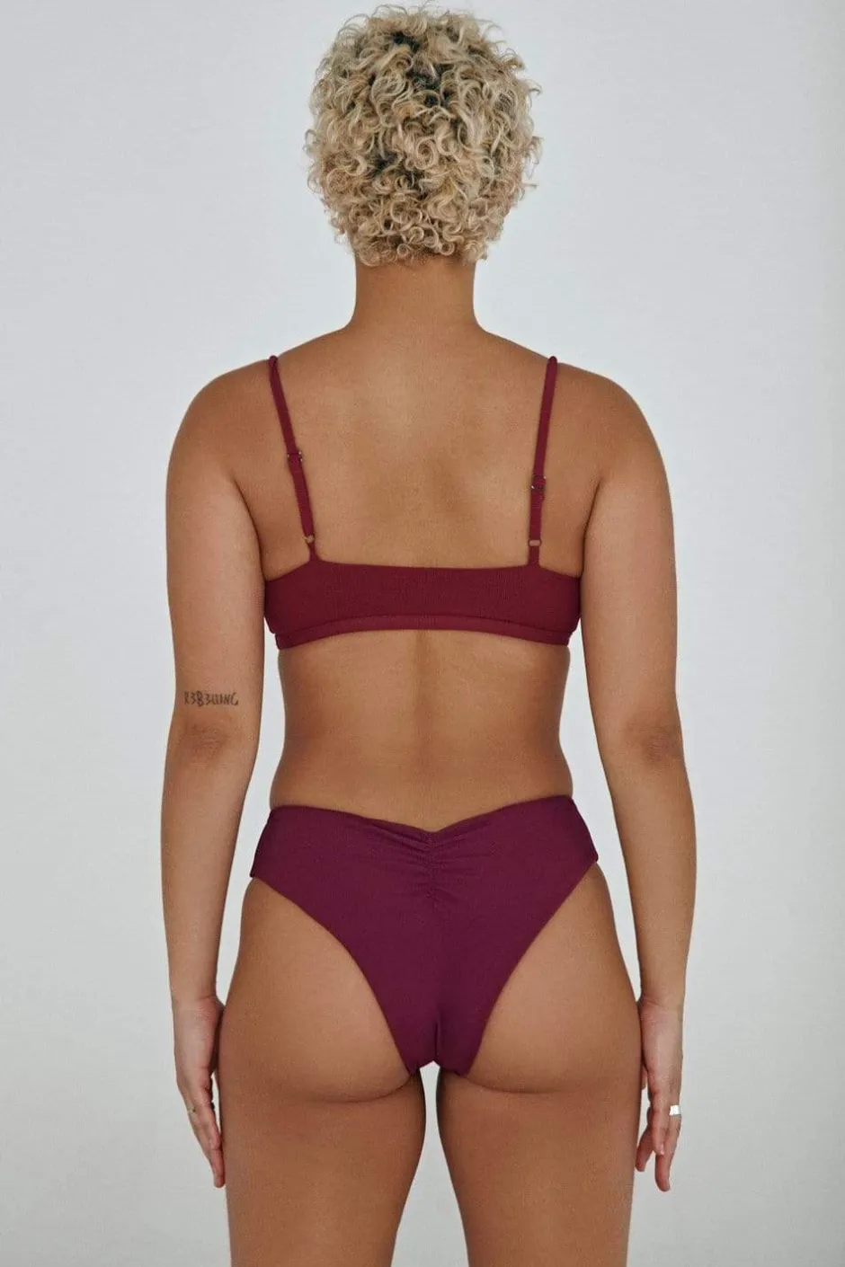 Cheeky Bottoms*CXIX The Hills Bottoms - Ribbed Plum