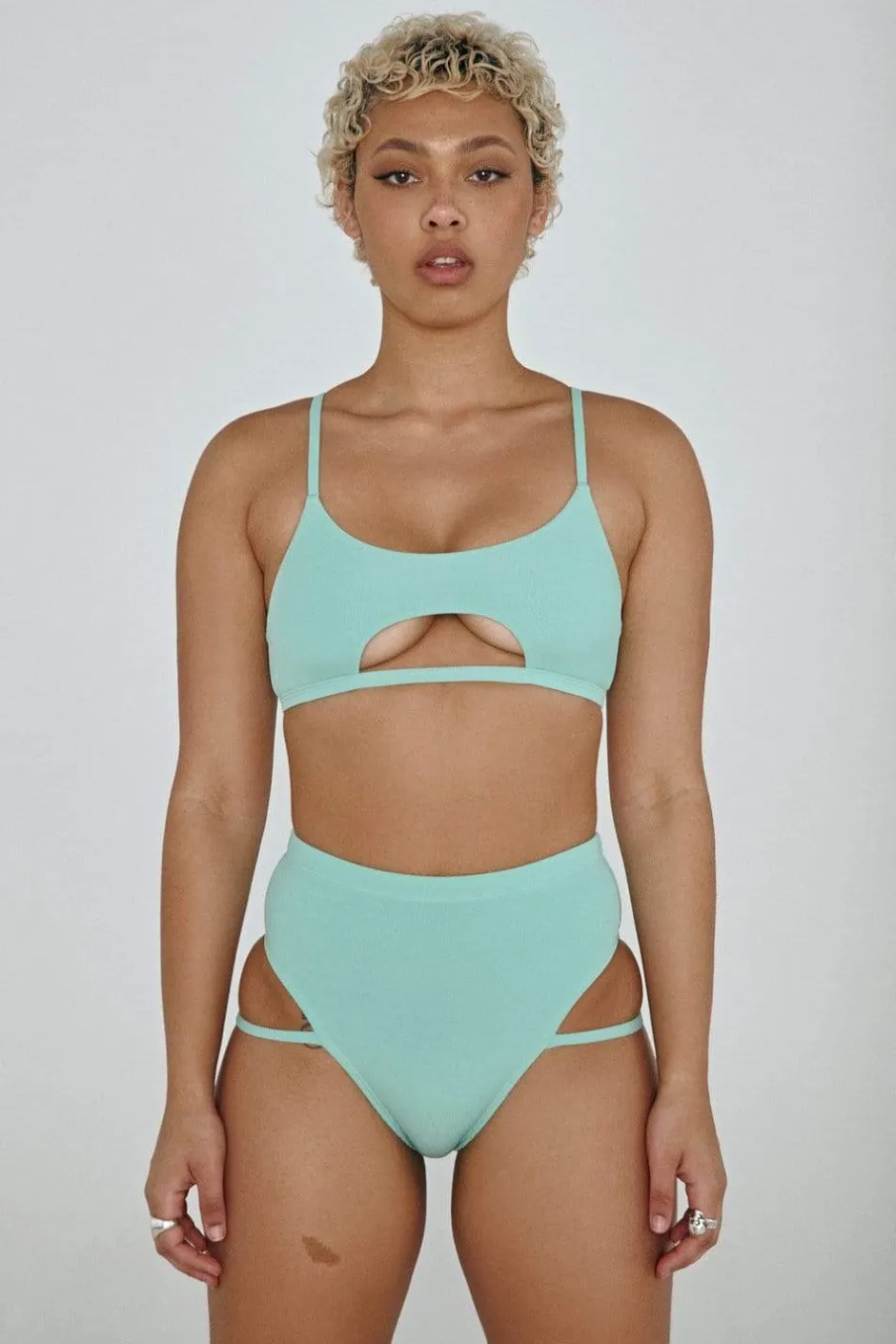 Tees & Tops*CXIX The Hills Raree Top - Ribbed Mint